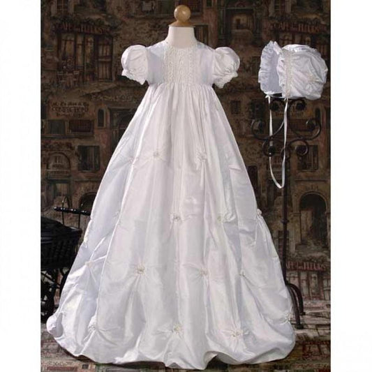 Layla Dupioni Princess Baptism Gown - Churchings