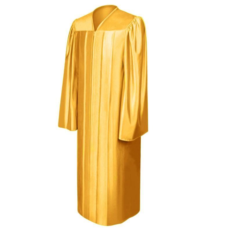 Shiny Antique Gold Choir Robe - Churchings
