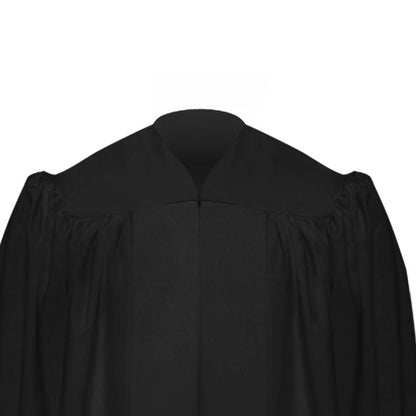 Premium Black Baptismal Robe - Churchings