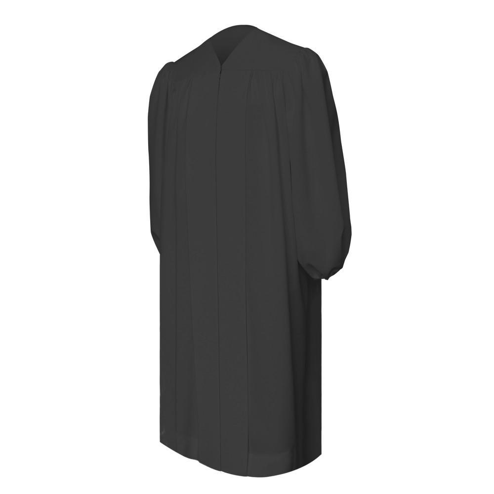 Premium Black Baptismal Robe - Churchings