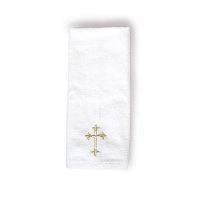 Large Baptism Towel With Cross - Churchings