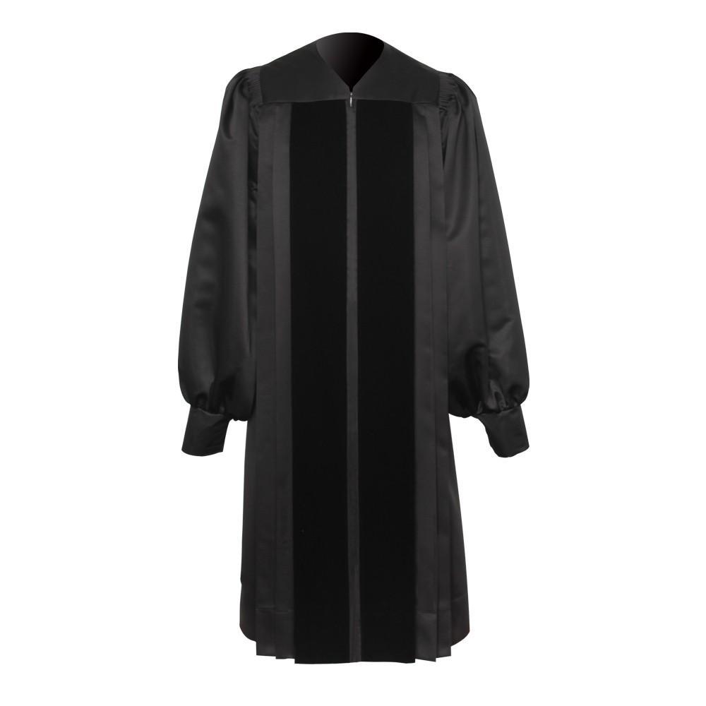 GraduatePro John Wesley Clergy Robe for Pulpit with Bell Sleeves Black  Graduation Gown Doctoral for Men Women Pastor Preacher Black 45 :  Amazon.co.uk: Fashion