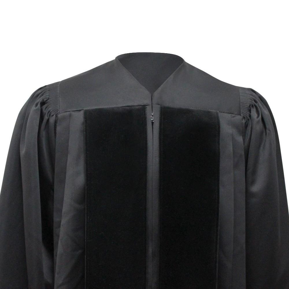  GraduatePro Clergy Robe Black Puplit Robe Pastor with