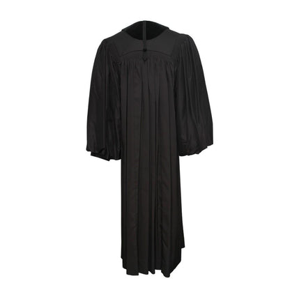 Front Velvet Geneva Clergy Robe - Clergy, Pastor & Minister Robes - Churchings