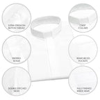 White Short Sleeve Clergy Shirt - Churchings
