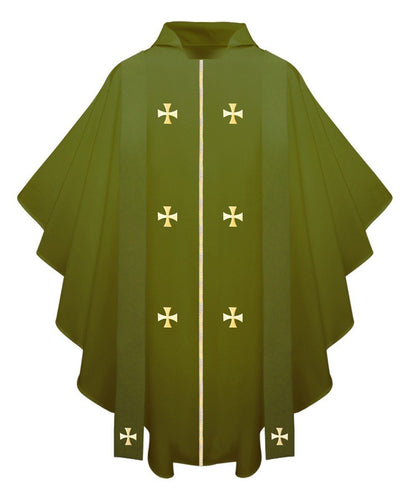 Olive Green Chasuble - Churchings