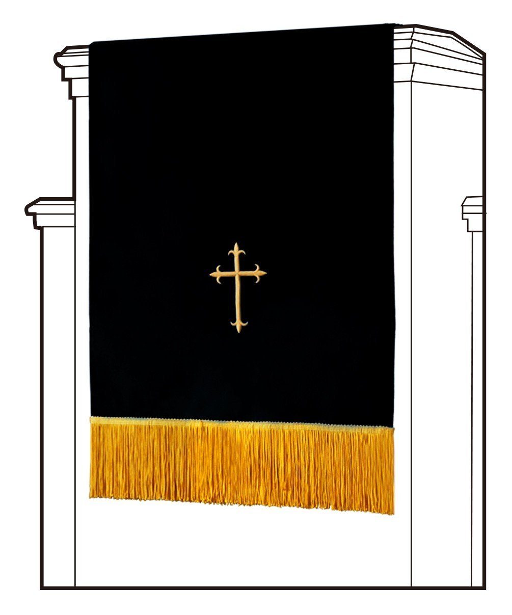 Black/White Pulpit Scarf - Churchings