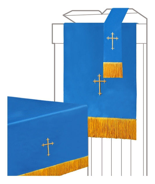 Blue/White Parament 3PC Set - Churchings